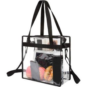 Clear bags Stadium Approved Clear Tote Bag Zipper Closure Crossbody Messenger
